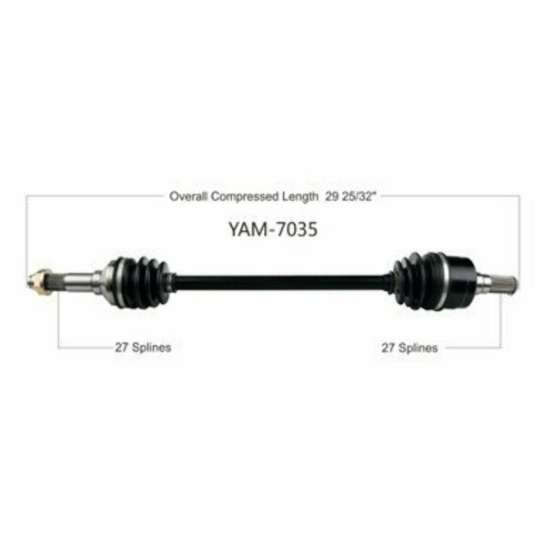 Wide Open OE Replacement CV Axle for YAM REAR L/R YXZ1000R/SE/SS 16-17 YAM-7035